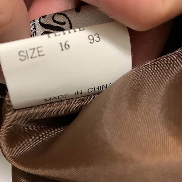 3/$15 N Touch Salmon/brown size 16 petite suit jacket - Picture 6 of 9